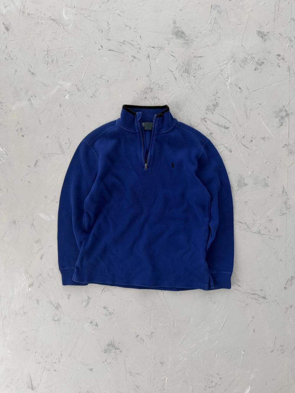 Vintage 90's WMNS Polo Ralph Lauren blue Full Zip sweater